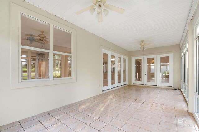 36 Lagoon Dr, Gulf Shores, AL 36542 - unfurnished sunroom featuring french doors