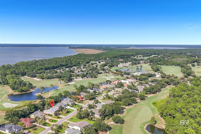 36 Lagoon Dr, Gulf Shores, AL 36542 - aerial view featuring golf course view, a residential view, and a water view
