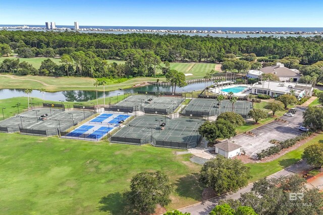 36 Lagoon Dr, Gulf Shores, AL 36542 - drone / aerial view with a water view and view of golf course