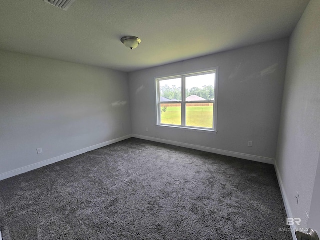 23035 Ridgewood Dr, Robertsdale, AL 36567 - spare room with dark carpet and a textured ceiling