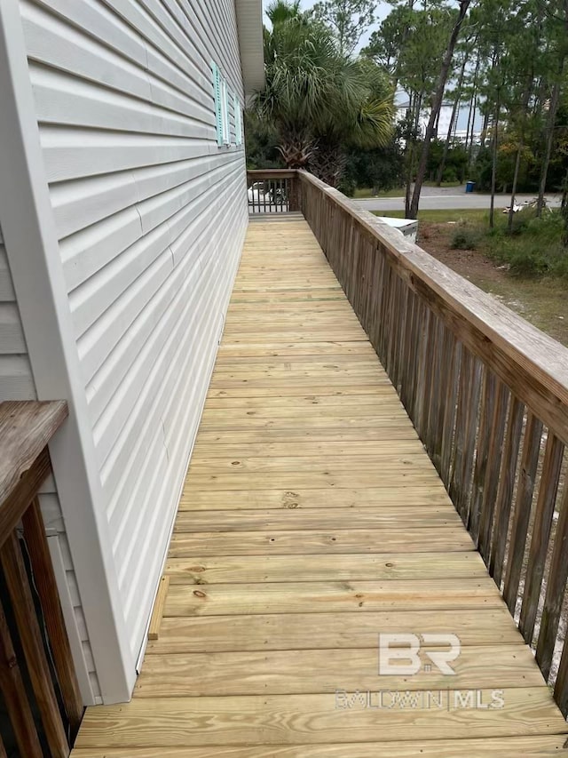 view of deck