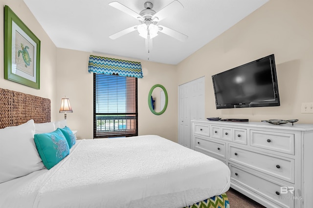 25250 Perdido Beach Blvd Unit 904E, Orange Beach, AL 36561 - bedroom featuring a ceiling fan