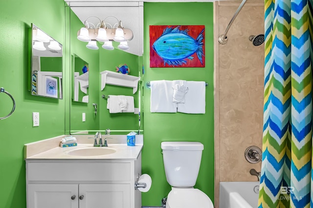 25250 Perdido Beach Blvd Unit 904E, Orange Beach, AL 36561 - bathroom with toilet, vanity, and shower / bath combination with curtain