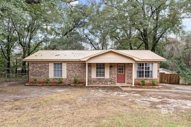 view of ranch-style home