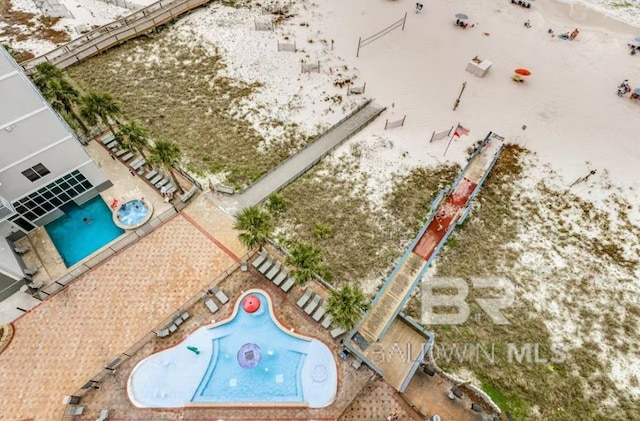 401 E Beach Blvd Unit 1804, Gulf Shores, AL 36542 - bird's eye view of a pool area