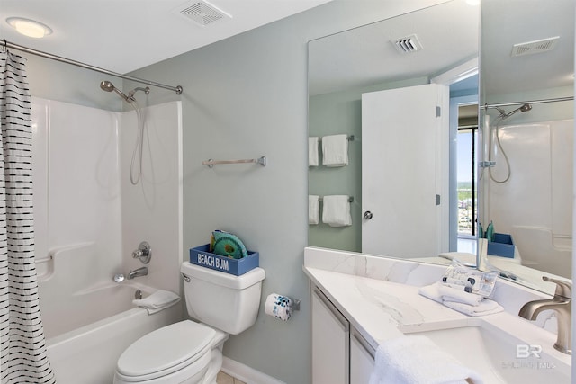 24900 Perdido Beach Blvd Unit 1506, Orange Beach, AL 36561 - full bathroom with toilet, vanity, and shower / tub combo with curtain