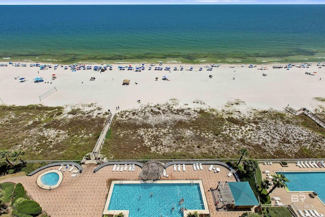 24900 Perdido Beach Blvd Unit 1506, Orange Beach, AL 36561 - birds eye view of property with a water view and a view of the beach