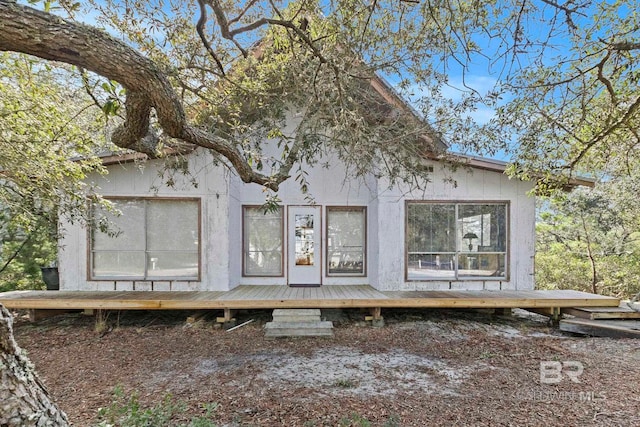 view of rear view of property