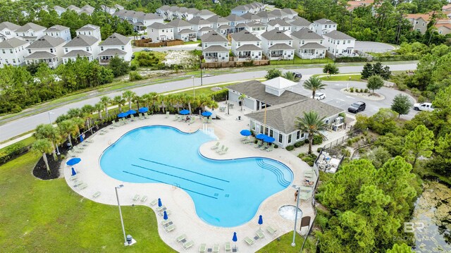 birds eye view of property