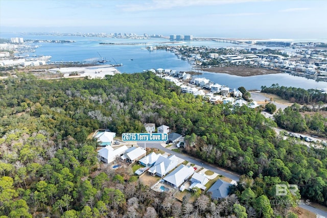 26715 Terry Cove Dr, Orange Beach, AL 36561 - view of property location with a large body of water and a notable bridge