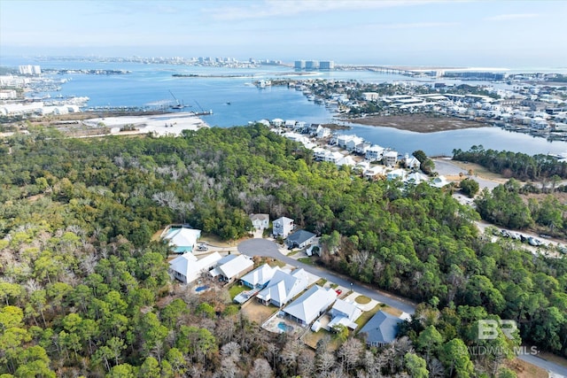 26715 Terry Cove Dr, Orange Beach, AL 36561 - aerial view of property's location with a nearby body of water and a notable bridge