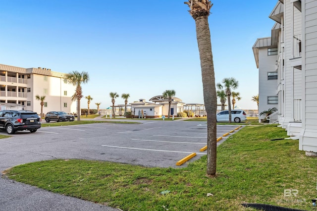 view of uncovered parking lot