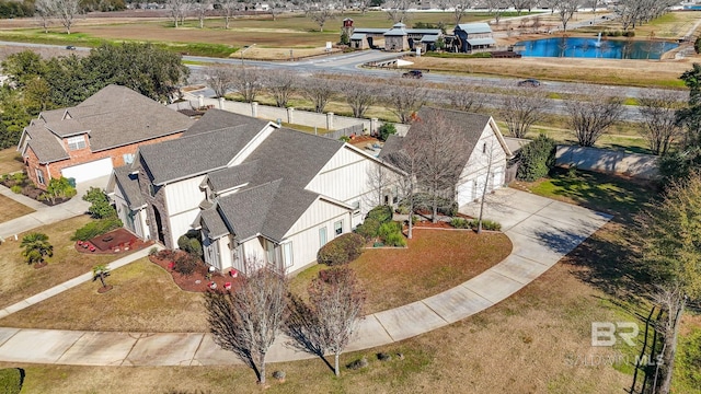 bird's eye view with a residential view