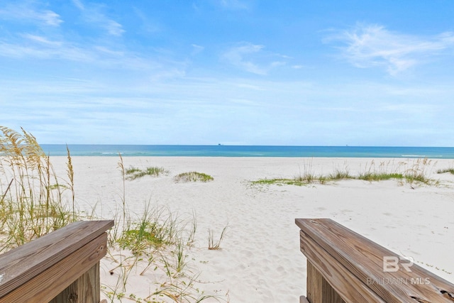 water view featuring a view of the beach