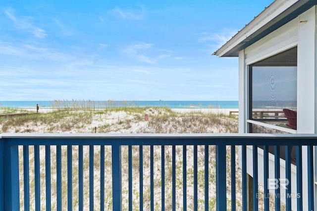 water view featuring a view of the beach