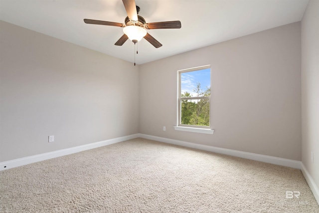 33861 Rutland Ln, Spanish Fort, AL 36527 - unfurnished room featuring baseboards, carpet floors, and ceiling fan