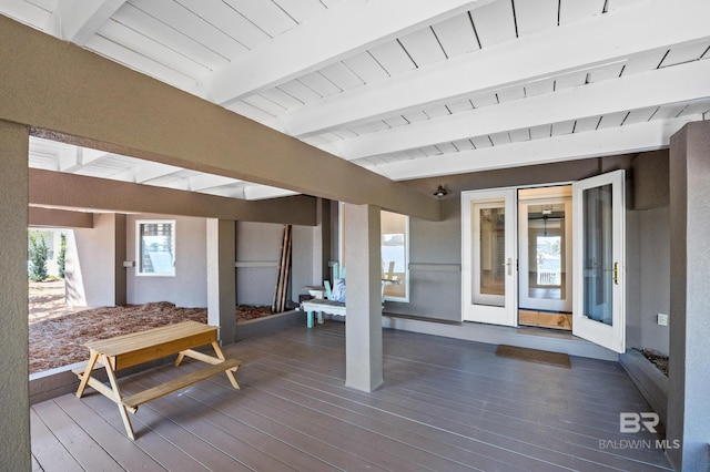 view of deck