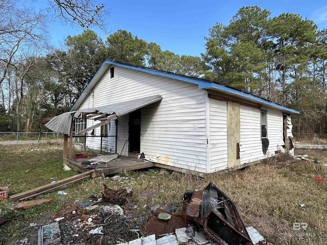 view of property exterior