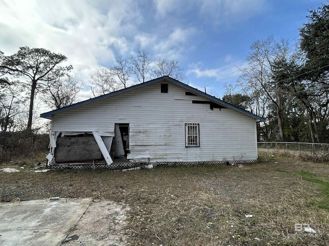 view of side of home