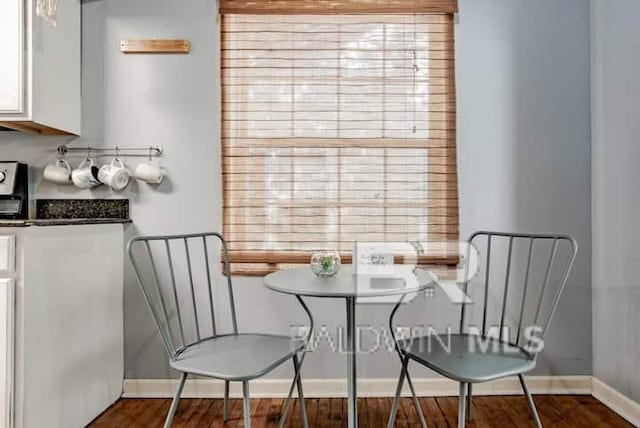 dining room featuring dark wood-type flooring