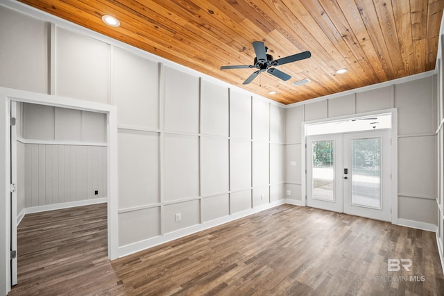 15031 Timber Ridge Dr, Loxley, AL 36551 - interior space featuring a decorative wall, access to exterior, and wood ceiling
