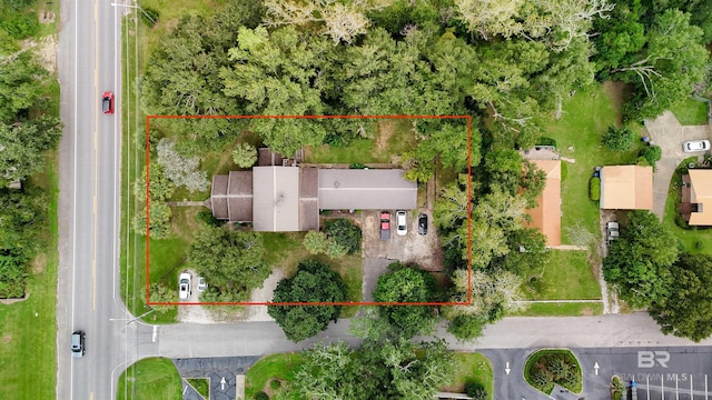 531 W Laurel Ave, Foley, AL 36535 - aerial view of property's location with property parcel outlined