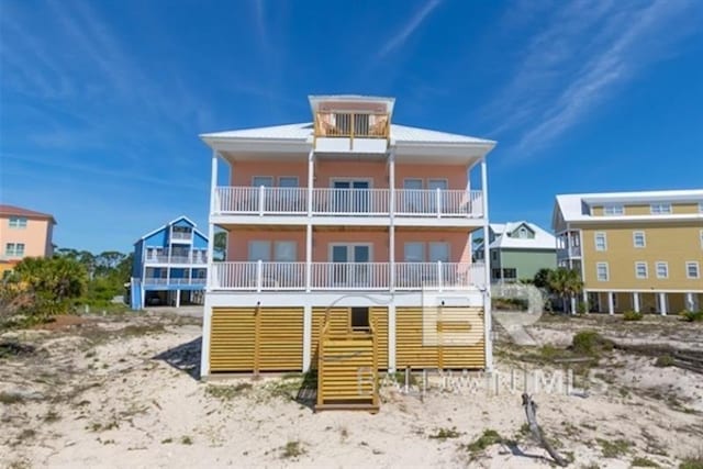 1492 Shell Ln, Gulf Shores, AL 36542 - back of property featuring a balcony
