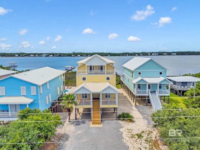 1328 W Lagoon Ave, Gulf Shores, AL 36542 - aerial view of property and surrounding area featuring a large body of water