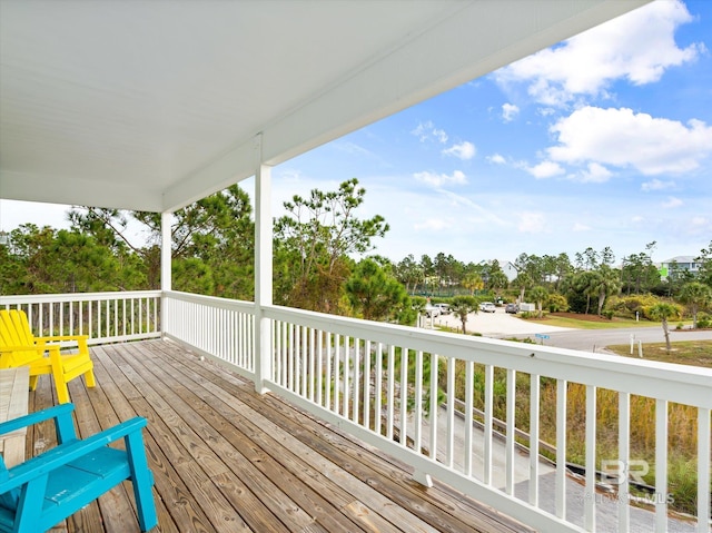 view of deck