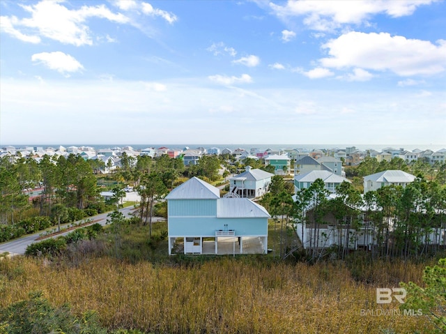 bird's eye view with a residential view