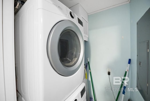 375 Beach Club Trl Unit A1704, Gulf Shores, AL 36542 - laundry area featuring stacked washer / drying machine
