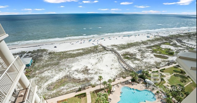 375 Beach Club Trl Unit A1704, Gulf Shores, AL 36542 - aerial view of expansive beach and a pool area