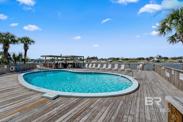 view of pool