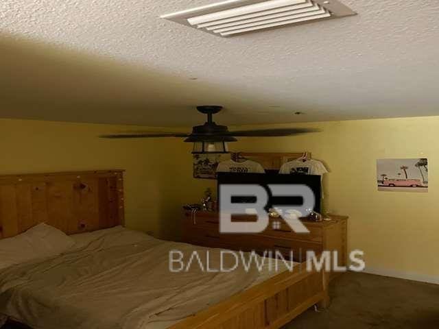 21800 Old Brady Rd, Robertsdale, AL 36567 - bedroom featuring a textured ceiling and carpet flooring