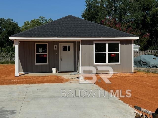 view of front of house featuring a patio area