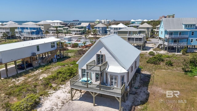 bird's eye view with a residential view