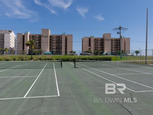 view of tennis court