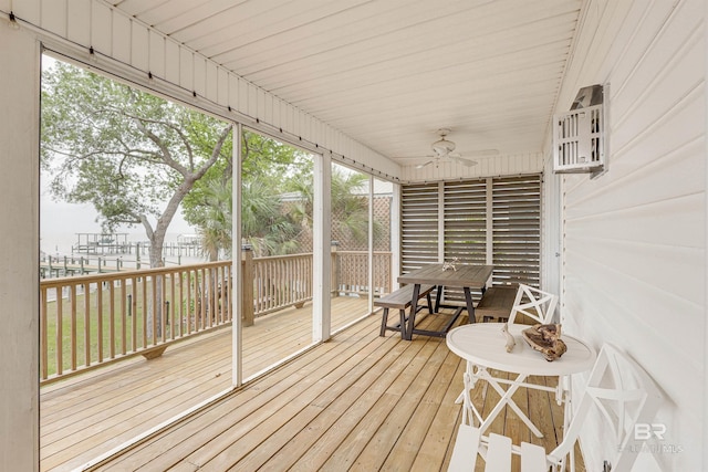 9581 S Bay Rd, Foley, AL 36535 - deck with ceiling fan