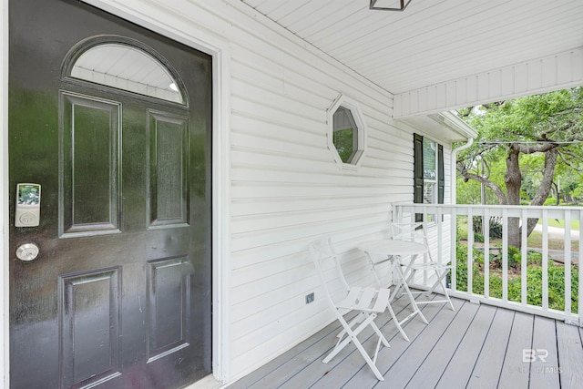 9581 S Bay Rd, Foley, AL 36535 - wooden terrace with covered porch