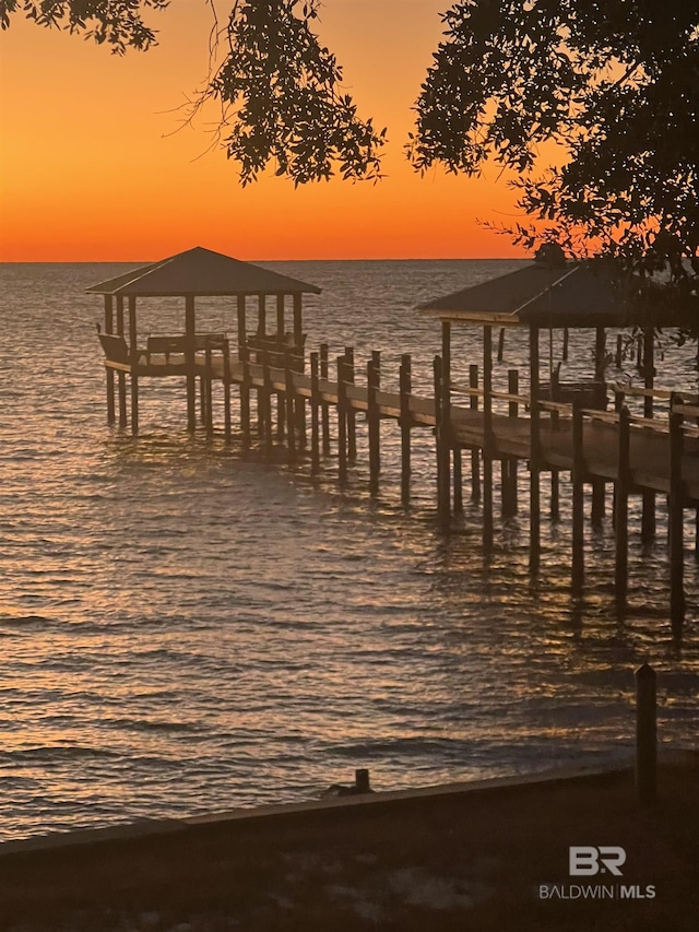 9581 S Bay Rd, Foley, AL 36535 - view of dock with a water view