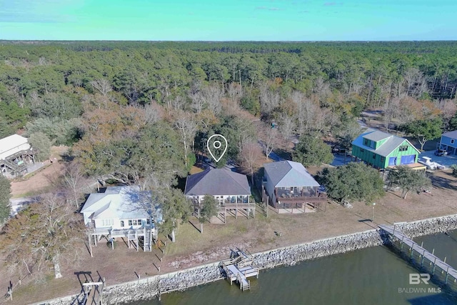 9581 S Bay Rd, Foley, AL 36535 - drone / aerial view featuring a water view
