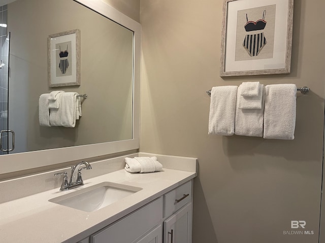 bathroom featuring vanity