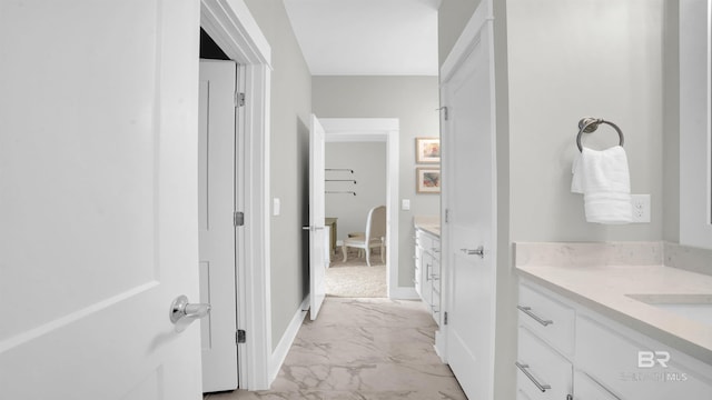 bathroom with vanity