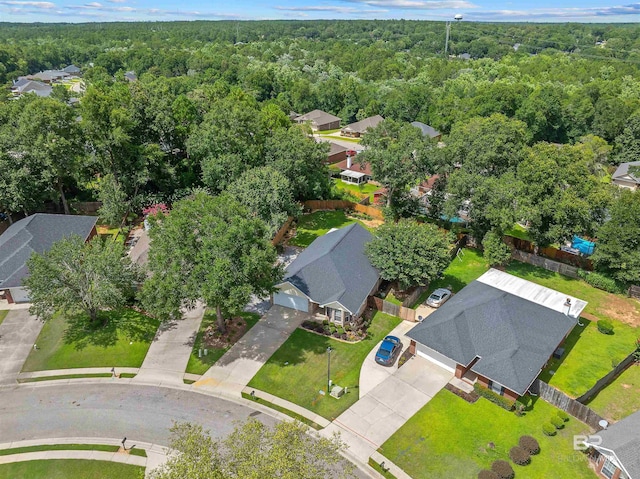 11097 Pontchartrain Loop, Daphne, AL 36526 - aerial perspective of suburban area with a forest