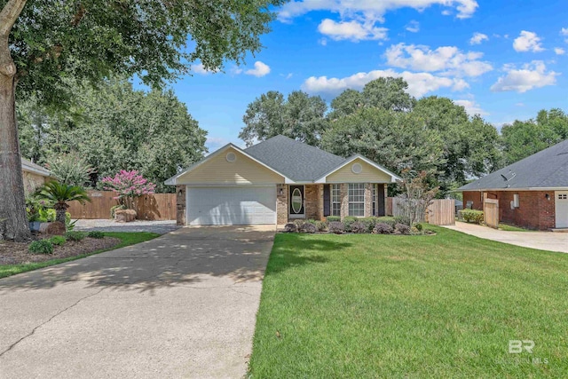 11097 Pontchartrain Loop, Daphne, AL 36526 - ranch-style home with brick siding, an attached garage, and concrete driveway