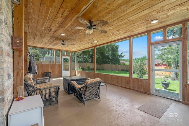 11097 Pontchartrain Loop, Daphne, AL 36526 - sunroom with ceiling fan and an outdoor living space