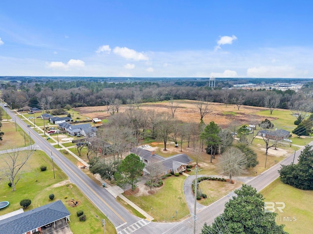 aerial view featuring a rural view