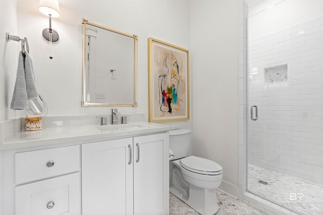 452 Colony Dr, Fairhope, AL 36532 - full bath featuring toilet, vanity, and a stall shower