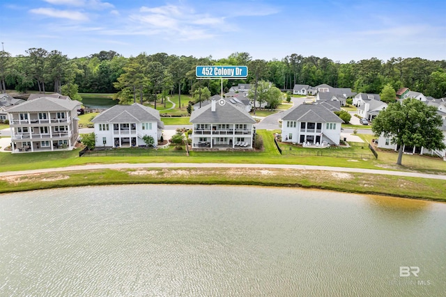 452 Colony Dr, Fairhope, AL 36532 - birds eye view of property with a water view