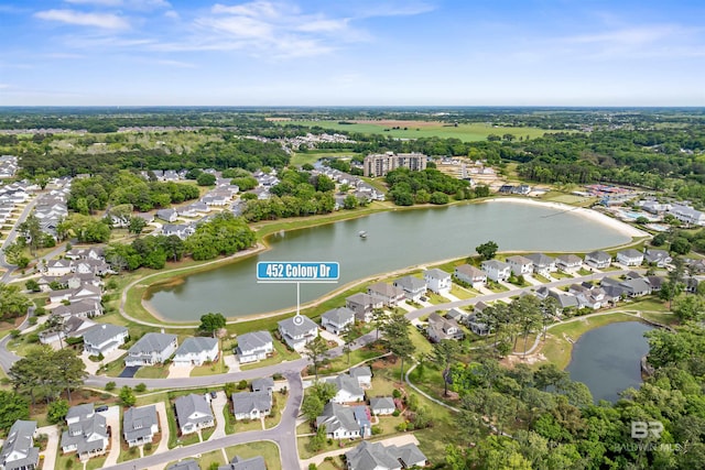 452 Colony Dr, Fairhope, AL 36532 - birds eye view of property with a water view and a residential view